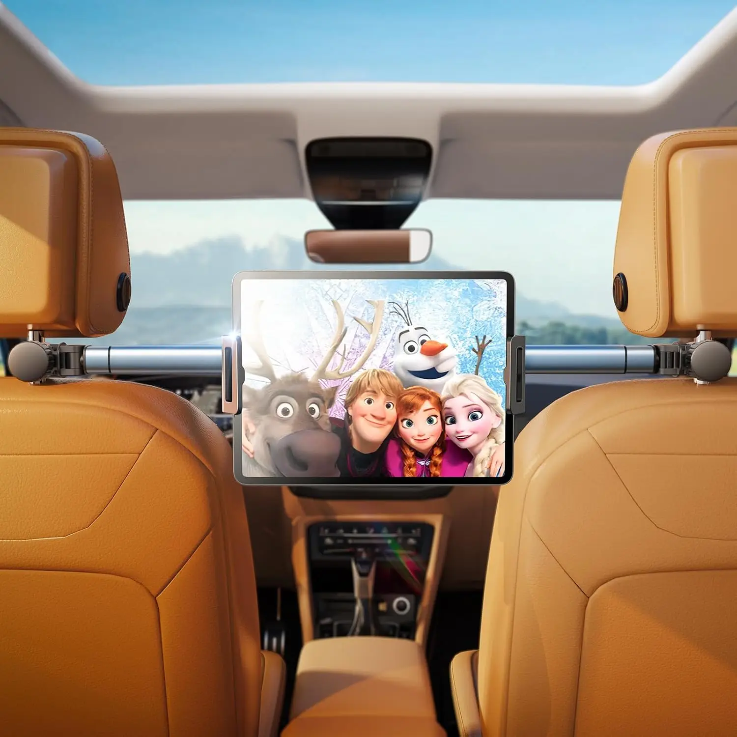 

Car Holder Back Seat Travel Accessories Car Tablet Holder Mount Road Trip Essentials for Kids Adults Fit PICKUP All 4.7-12.9"