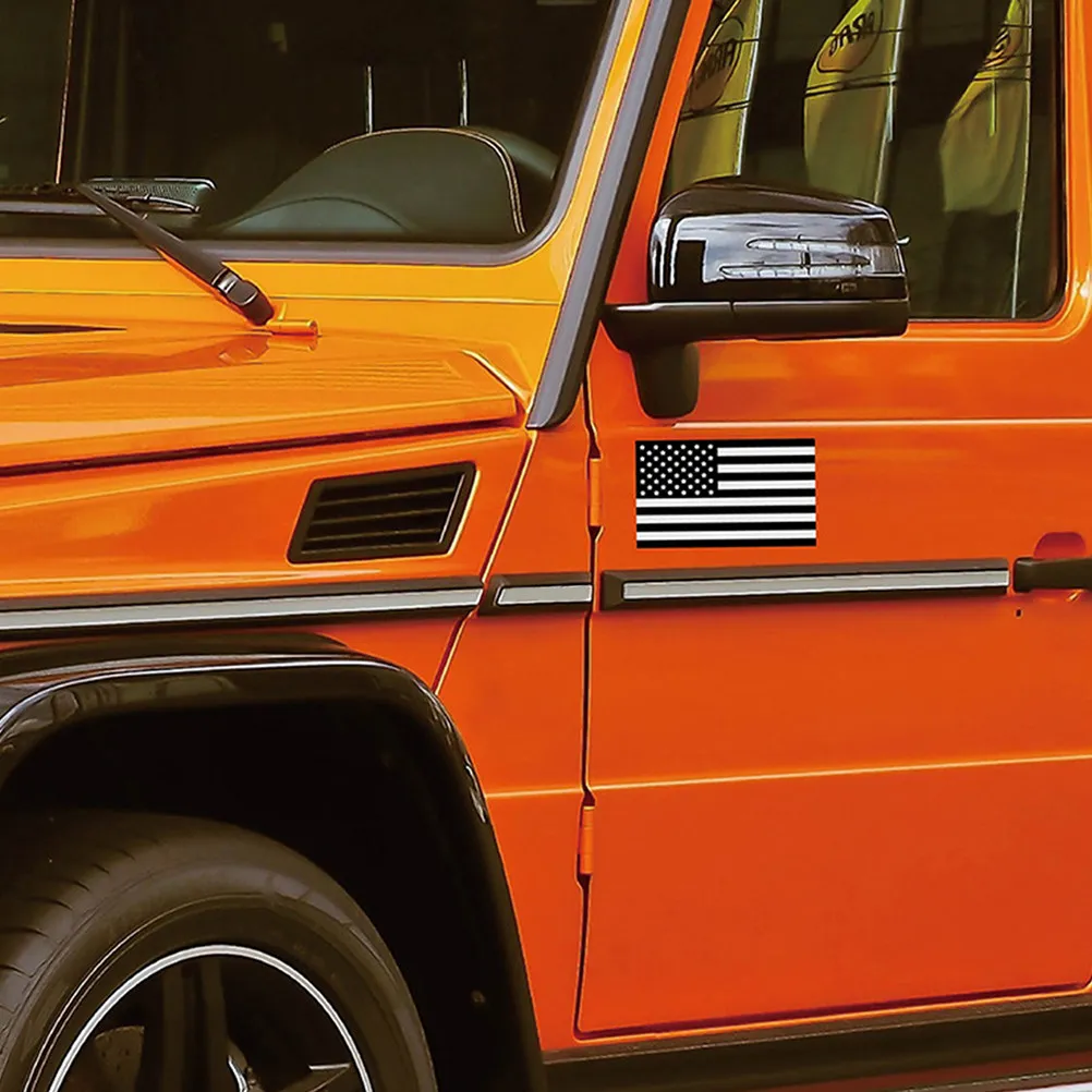 

6Pcs Eco-Friendly No-Residue American Flag Car Decal Sticker for Vehicle Bumper Window Trunk Suv Body Unique Auto Styling