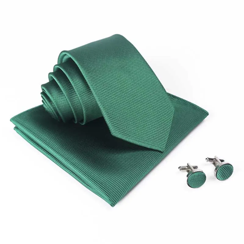 Mens Cufflinks Striped Bow tie Handkerchief Hanky NeckTie  Pocket Squares 3Pcs Set Tie Wedding Classic MJ77