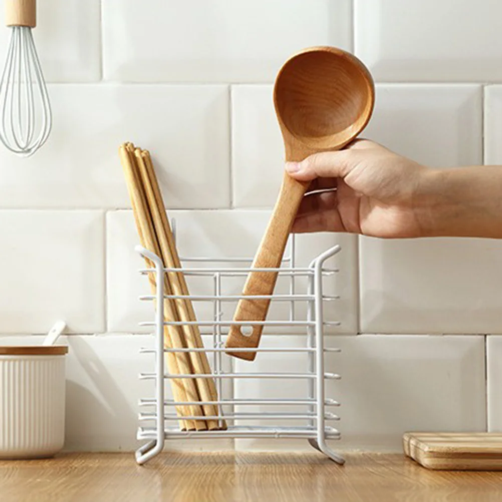 

Hanging Chopstick Rack Iron Utensil Holder Drainer Kitchen ganizer With Dense Holes For Water Chopstick Drainer Draining