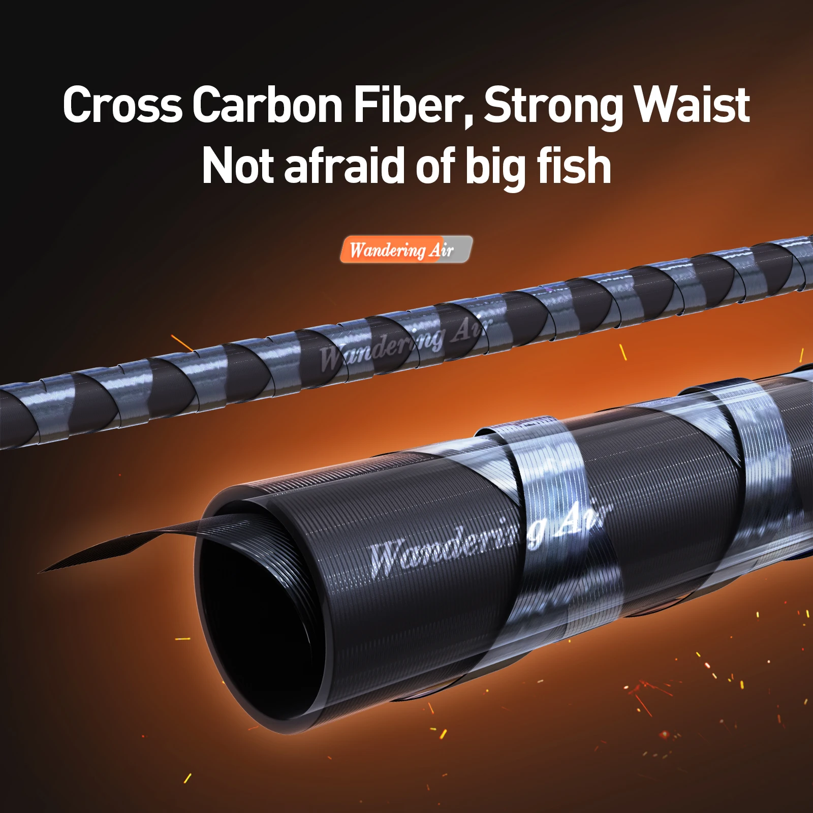 HANDING Wandering Air 79g Micro Fishing Rod 1.55-1.68M BFS Fishing Rods Lure Weight 1-7g Toray® 24 Ton Carbon Blanks Spinning Ro