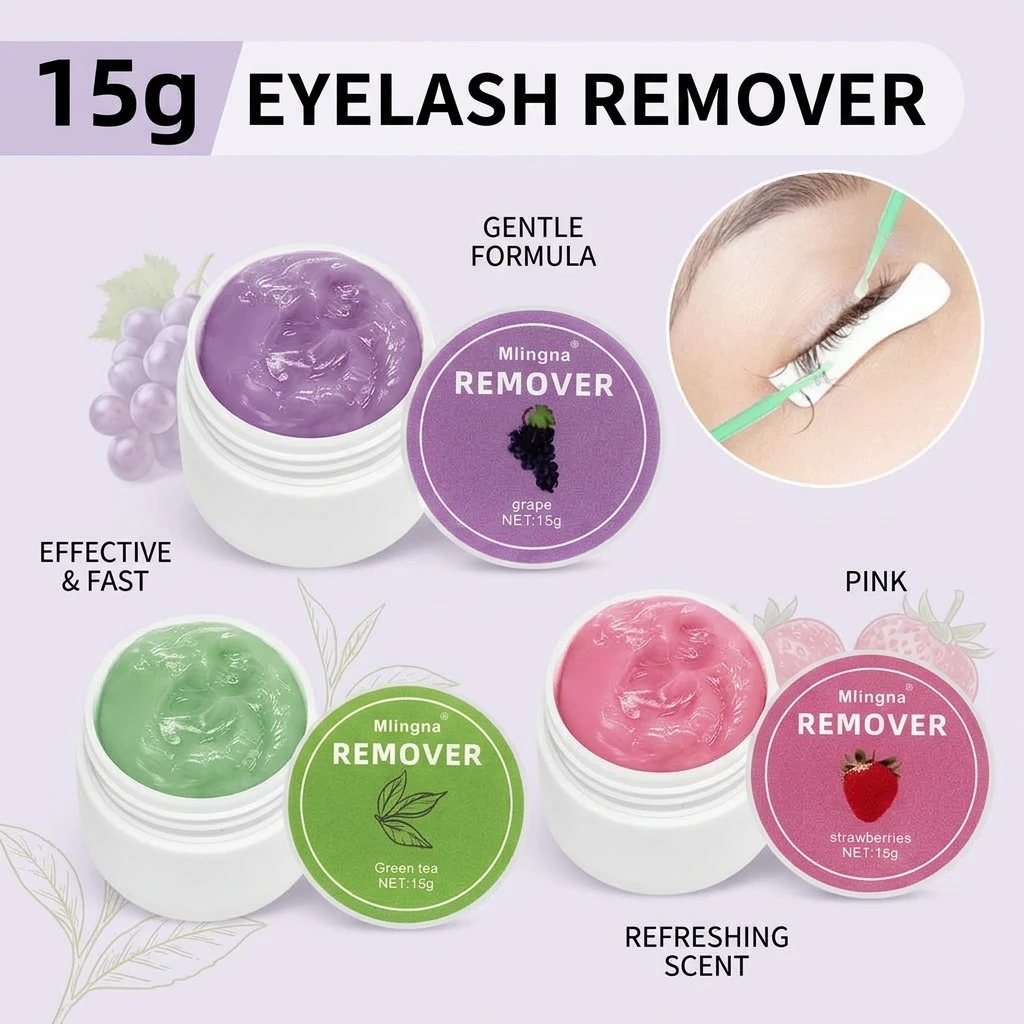 Eyelash Glue Remover Cream Professional Quick Unload Adhesive Zero Stimulation Ultra-Fast Cleaning Remover Cream Makeup Tools