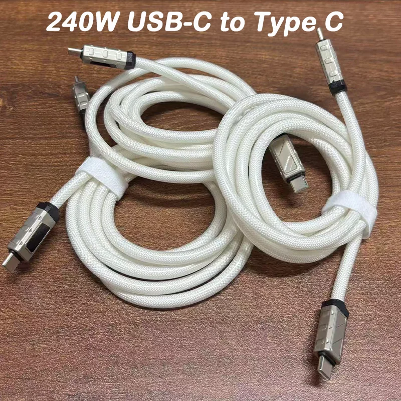 240W 1.5m Digital Display USB-C To Type-C Super Fast Charging Cable Suitable for Laptops/ IPhone16 15 Pro Max/ Macbook /Samsung