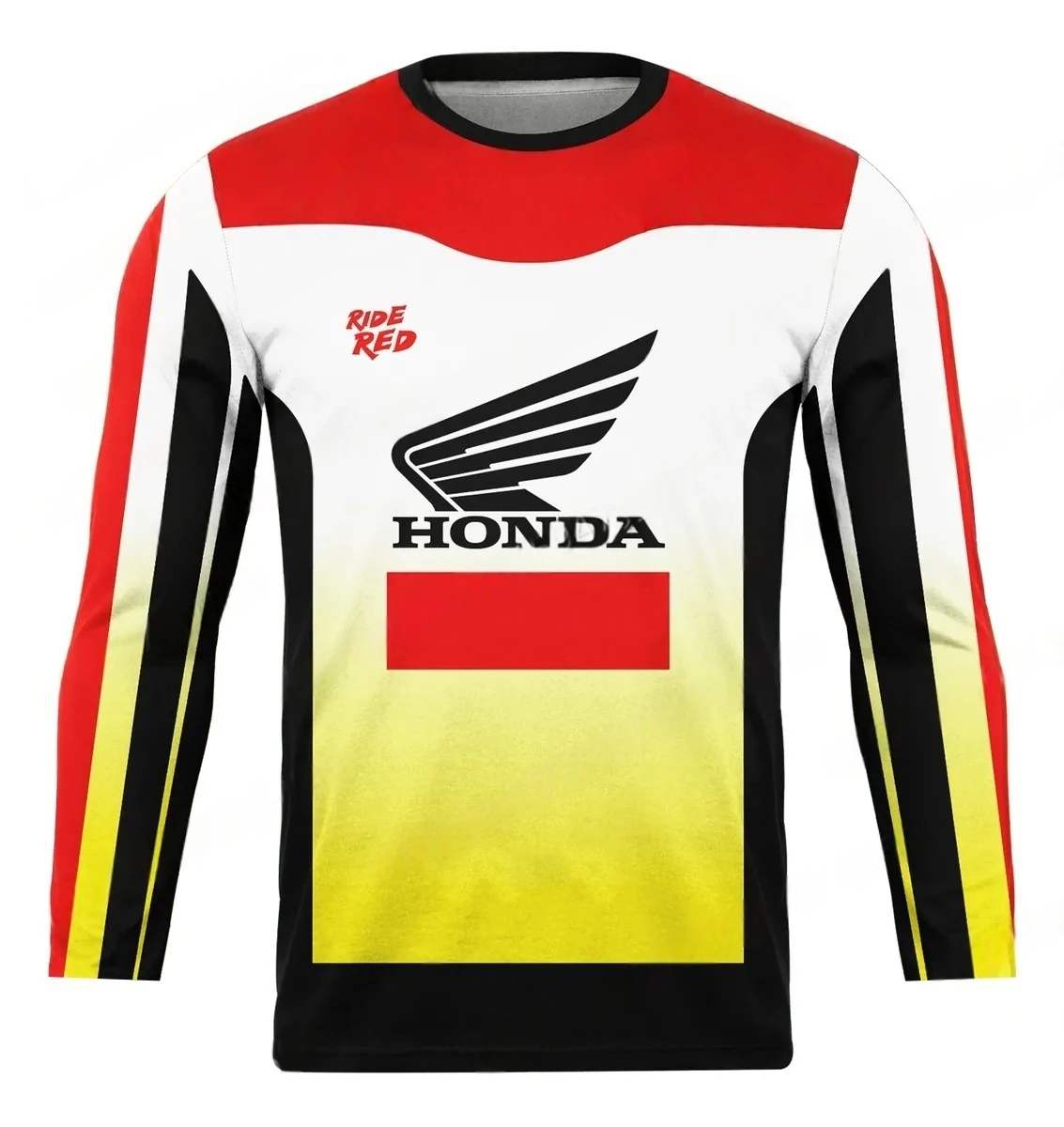 

3D Printing Motociclista Biker Deportiva Honda Quick Drying Long Sleeved Honda Riding T-shirt Tops for Men and Women