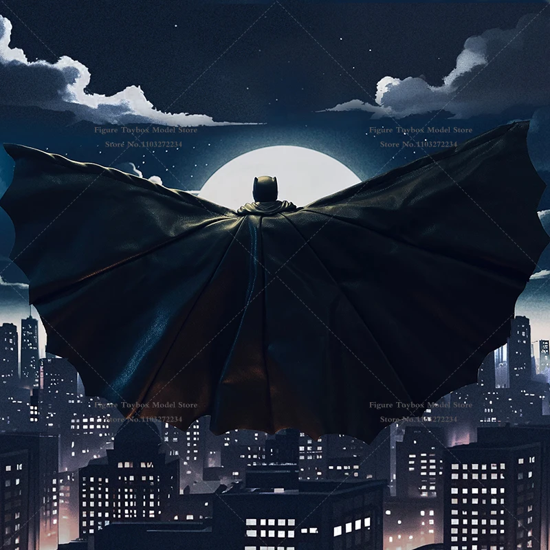 Figura de acción de héroe negro oscuro, Mini capa en forma de alambre, accesorios de juguete para decoración del cuerpo de soldado Mutant Mafex Bat de 6 ", 1/12