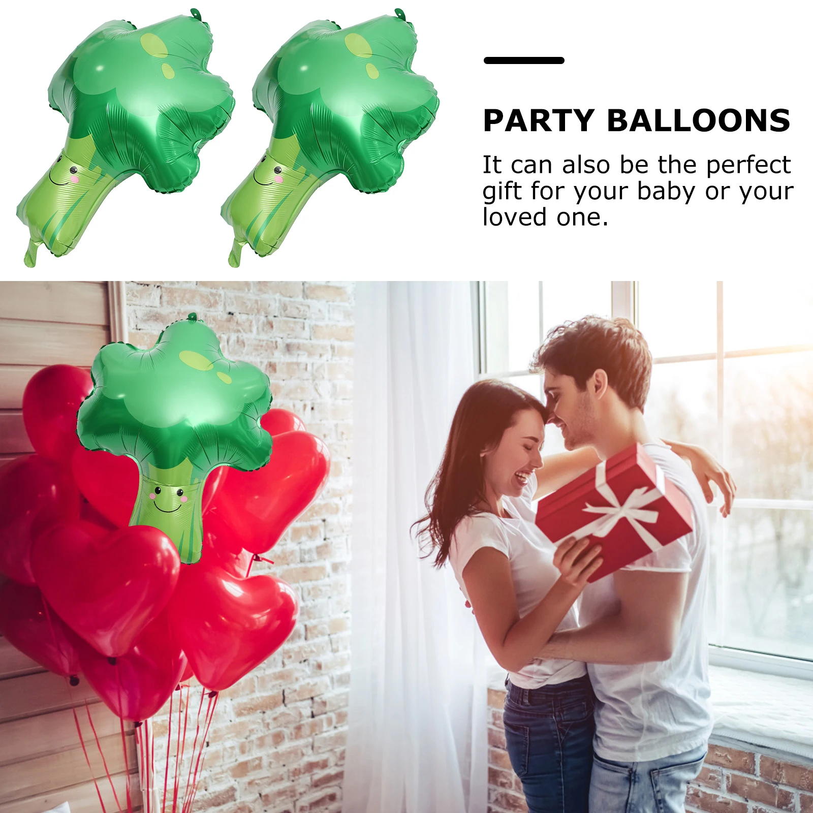 

4pcs Broccoli Foil Vegetable Shape Party Decorations Wedding Birthday Decoration Balloon Supplies Aluminum Balloons