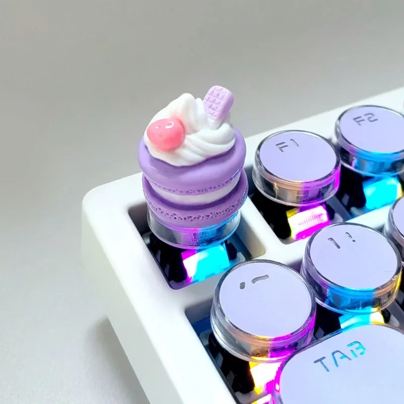 MiFuny simpatico pomello traslucido Keycaps Kawaii coniglio/amaretto manopola del Volume Keycap personalizzato per il gioco tastiera meccanica Keycaps regalo
