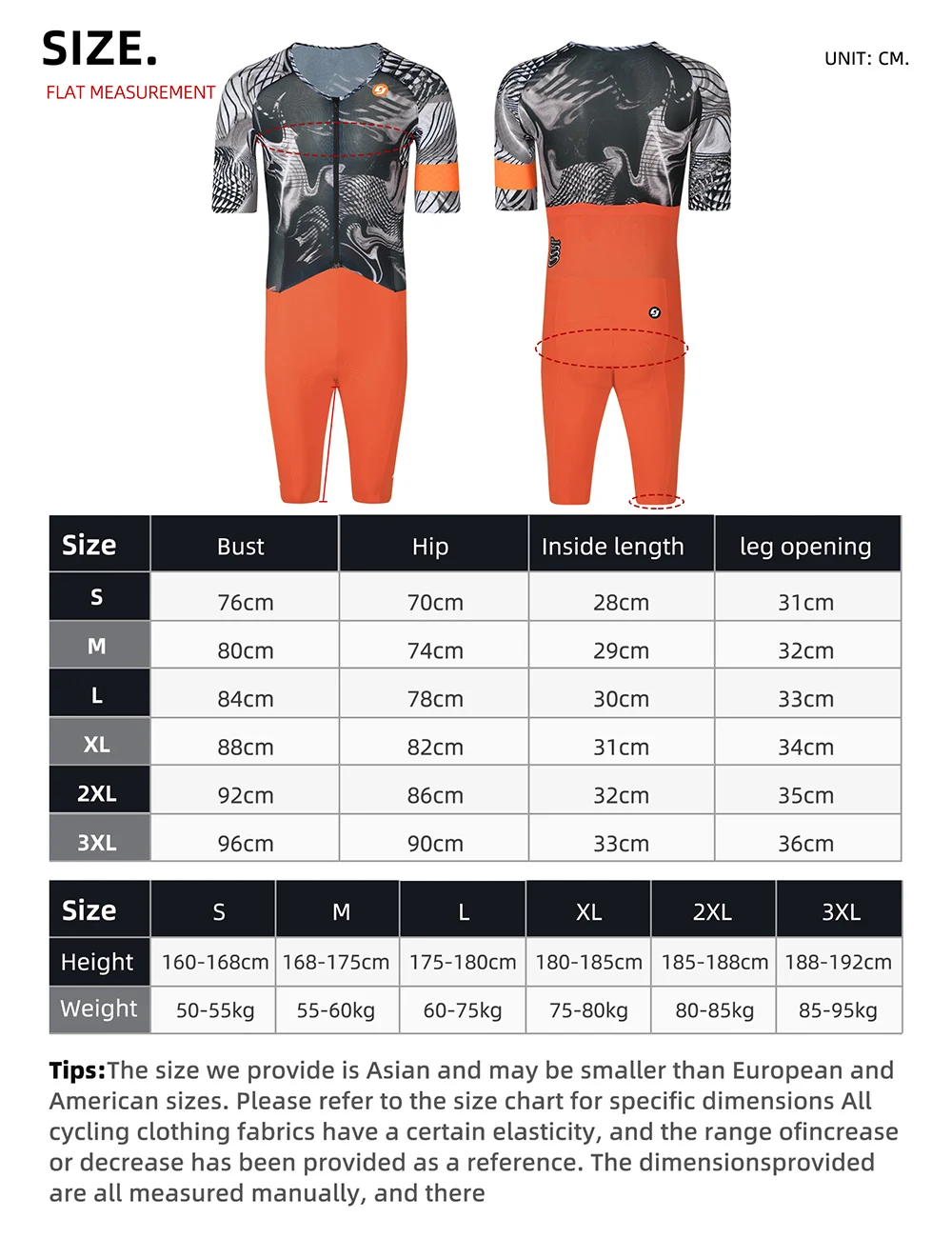 Cheji Herren Pro Team Aero Rennanzug – Detail 5