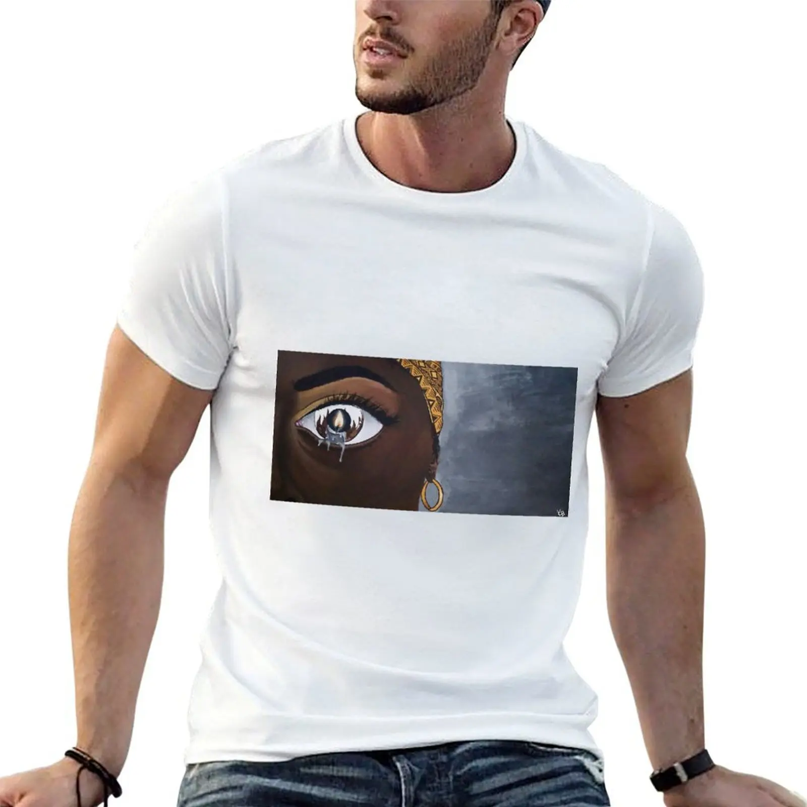 

Fire in your eyes T-Shirt t shirts for man pack cotton man t shirt summer t shirts for man graphic funny T-shirt