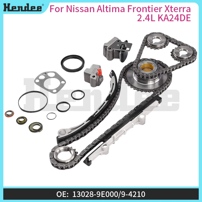 For Nissan Altima Frontier Xterra 2.4L KA24DE Timing Chain Kit,Automotive Parts OE:13028-9E000/9-4210,13028-9E010/9-4211