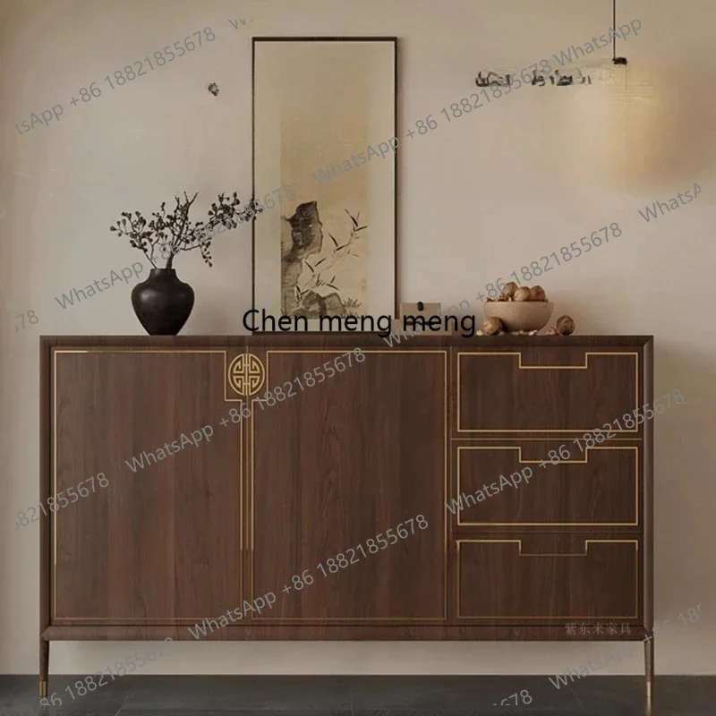 

Walnut entryway, entrance, living room, decorative cabinet, storage, hotel dining side