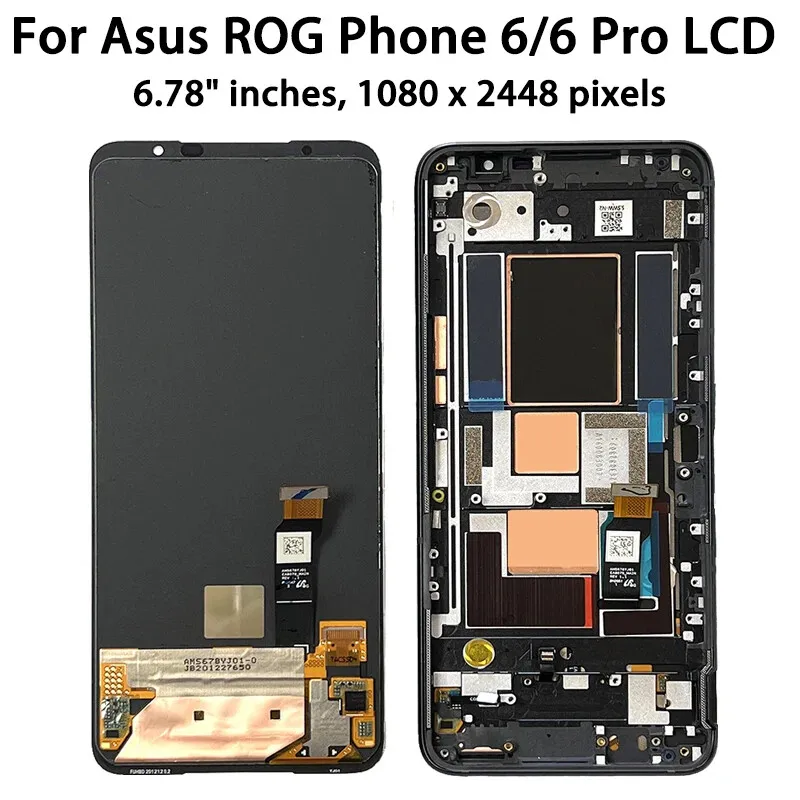 Super AMOLED Series Screen LCD For ASUS ROG Phone 1 2 3 5 5S 5S Pro 5 Pro 6 6 Pro 7 7 Ultimate LCD Touch Screen Digitizer Assemb