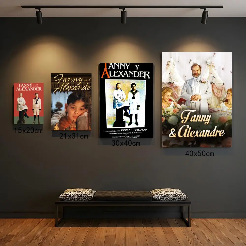 classic movie F-Fanny and Alexander-R Painting Calligraphy Boho Botanical Decor for Living Room  Elegant Home Style