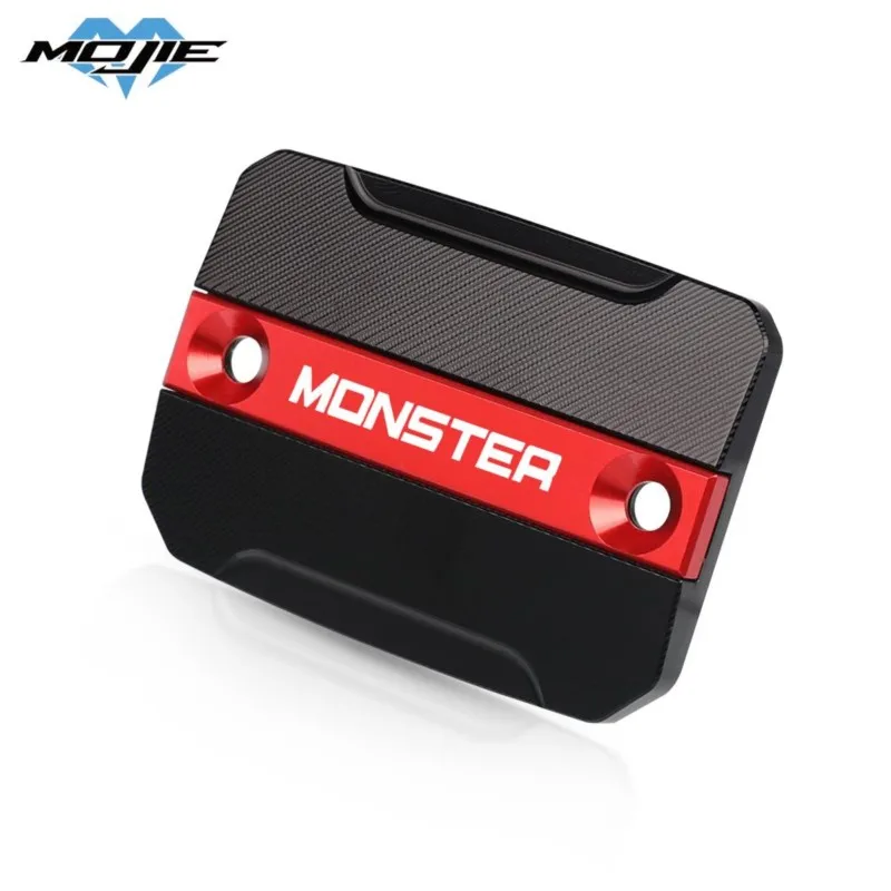 

For Ducati MONSTER 696 795 796 Front Rear Brake Fluid Reservoir Cap Cover MONSTER696 MONSTER795 MONSTER796 CNC WITH LOGO MONSTER