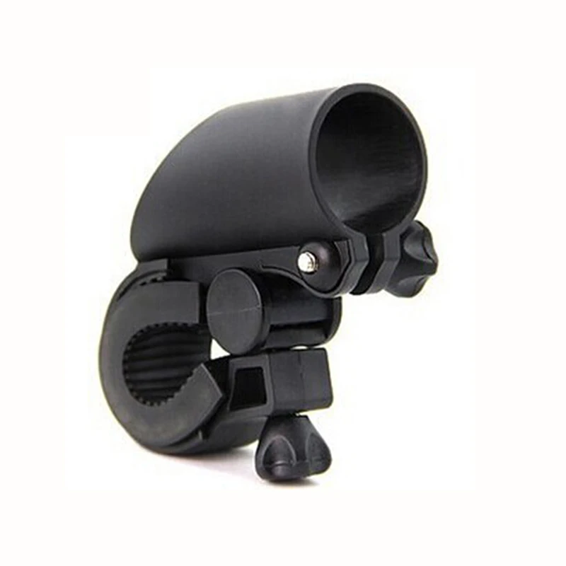 1PC Portable Plastic Bicycle Light Lamp Stand Holder Bike Rotation Grip LED Flashlight Torch Clamp Clip Mount Bracket