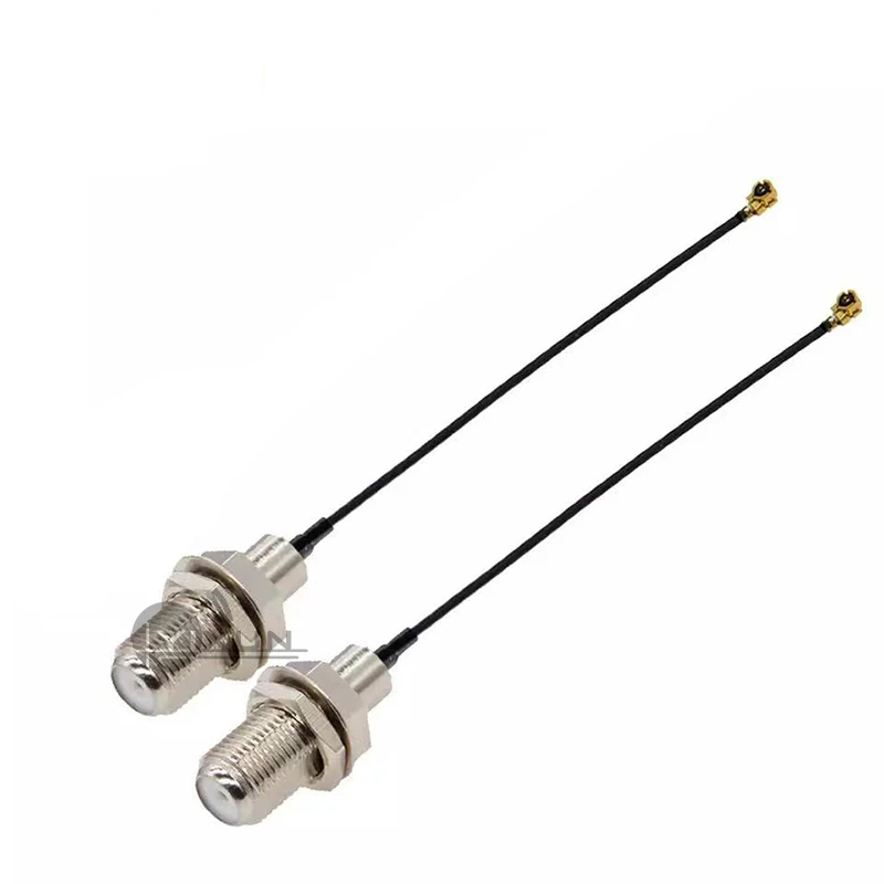 2 pces f fêmea para ufl/u. fl/ipx/IPEX-1 fêmea jack rf coaxial trança antena extensão cabo coaxial para 4g módulo lte EP06-E EG25-G