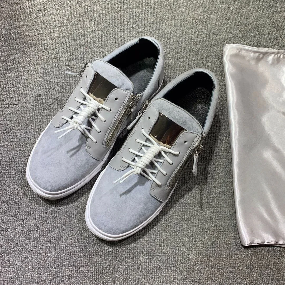 

New Fashion Casual Sneakers for Men Brand Designer Women Tennis shoes Luxury Real Leather GZ Loafers Sports shoes 35-48 G0735