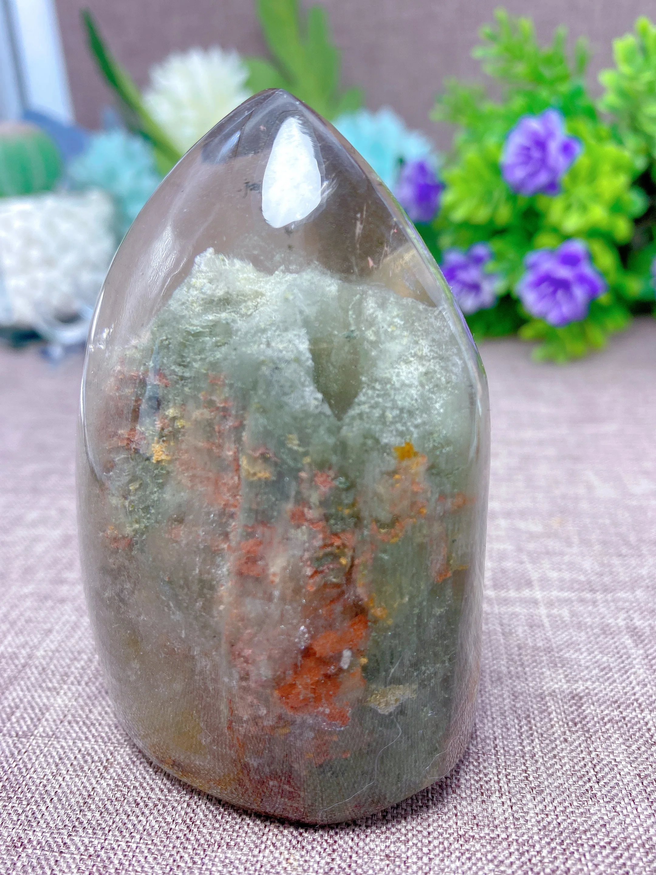 Natural Crystal Garden Quartz Phantom Free Form RainbowHome Decoration Minerals Reiki Craft Gemstone Energy Healing