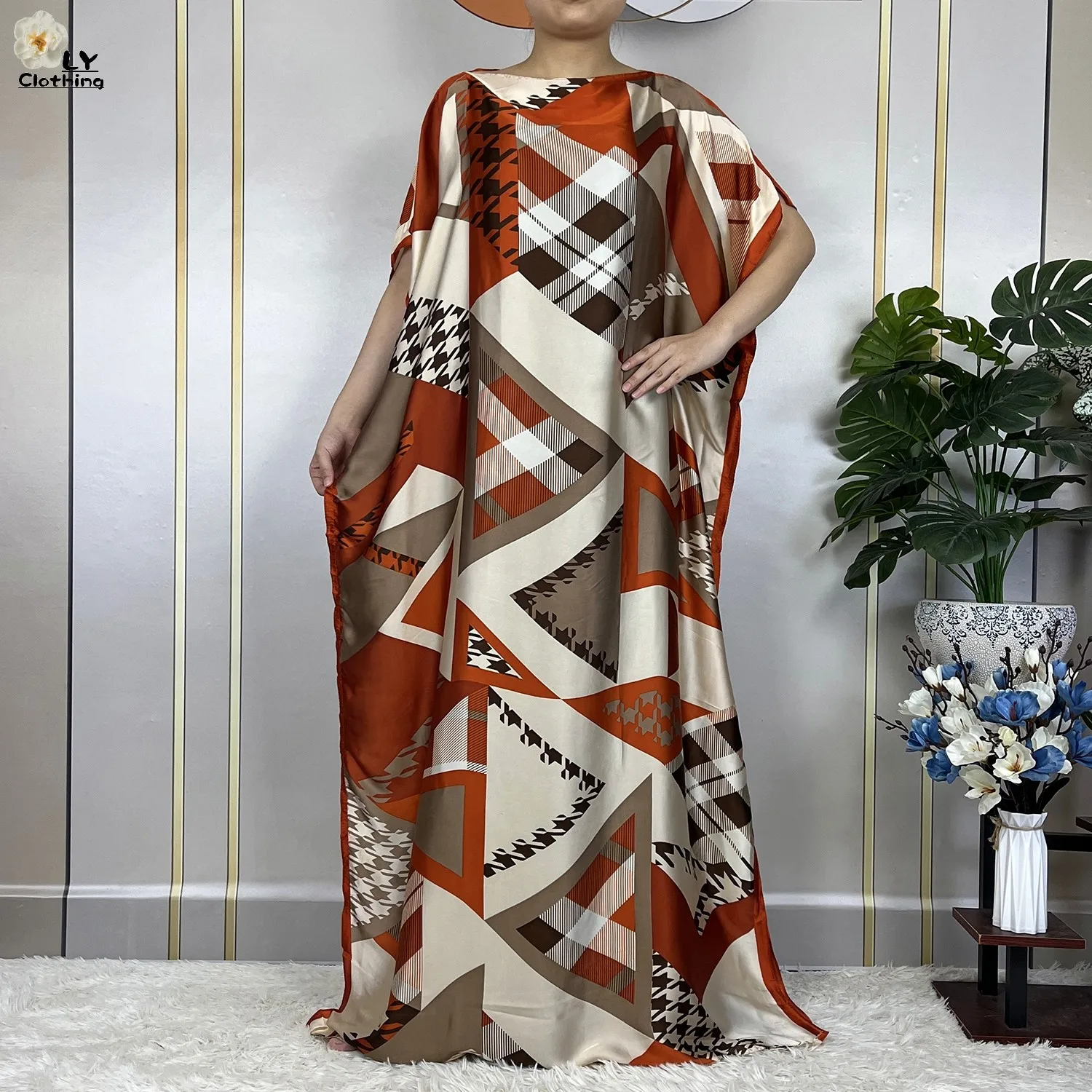 2023 New African Abaya Oversize Fashion Soft Women Clothing Dubai Dashiki Loose Casual Floral Dresses Muslim Loose Long Dress