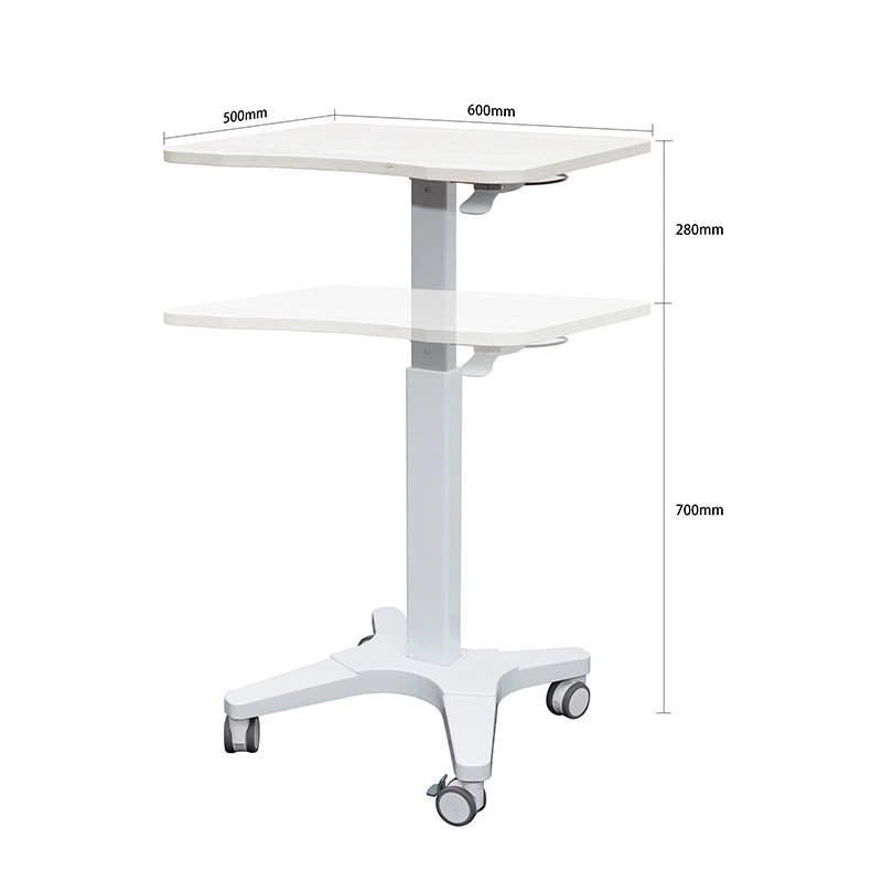 Folding podium table pneumatic lift table standing simple style automatic sofa bedside movable lazy desk