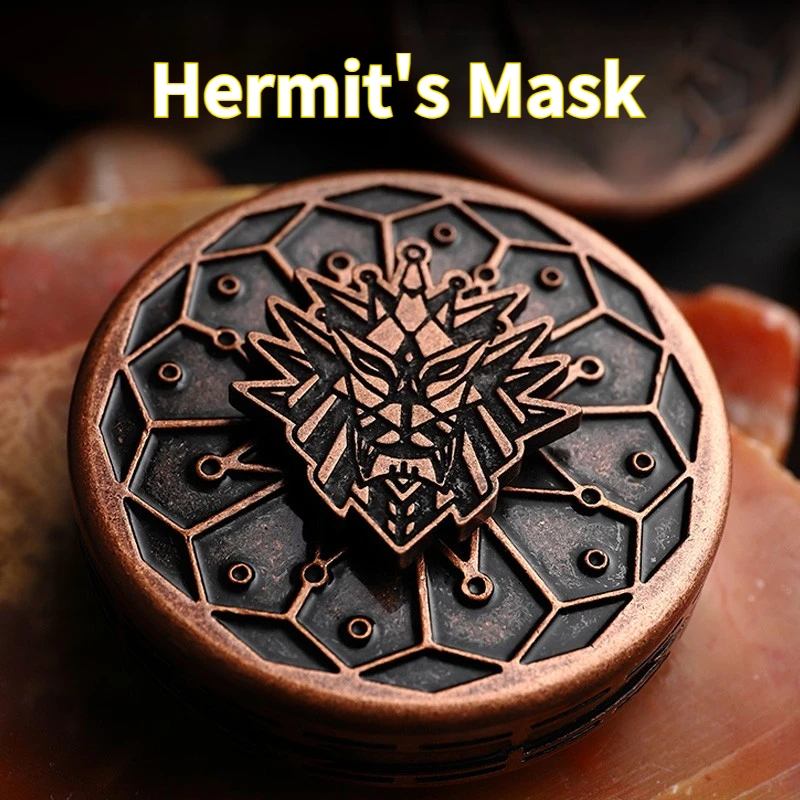 廖廖EDC銅製エルミット銅彫刻メカニカルメタルフィジェットスピナーデスクトップストレス解消玩具