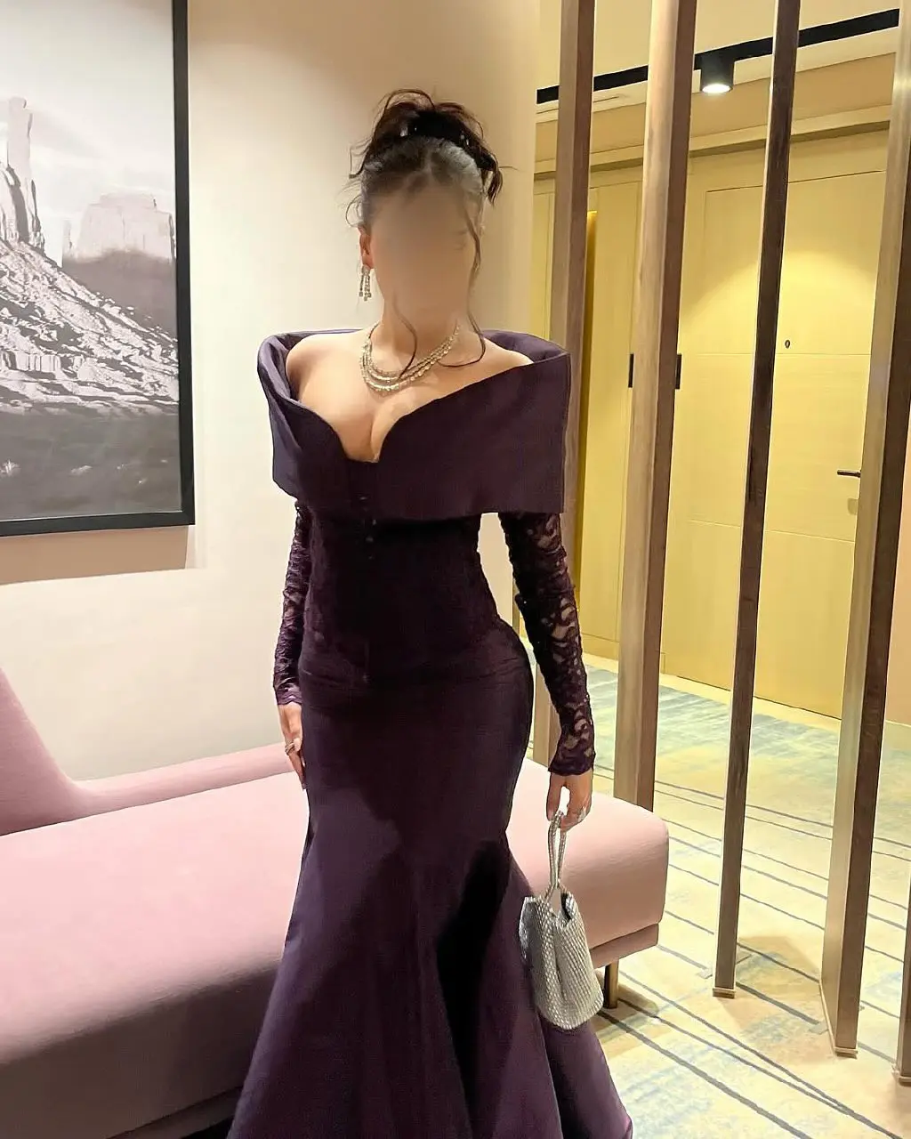 2025 выполненное на заказ милое атласное вечернее платье с открытыми плечами, изысканное кружевное вечернее платье длиной до пола с длинными рукавами