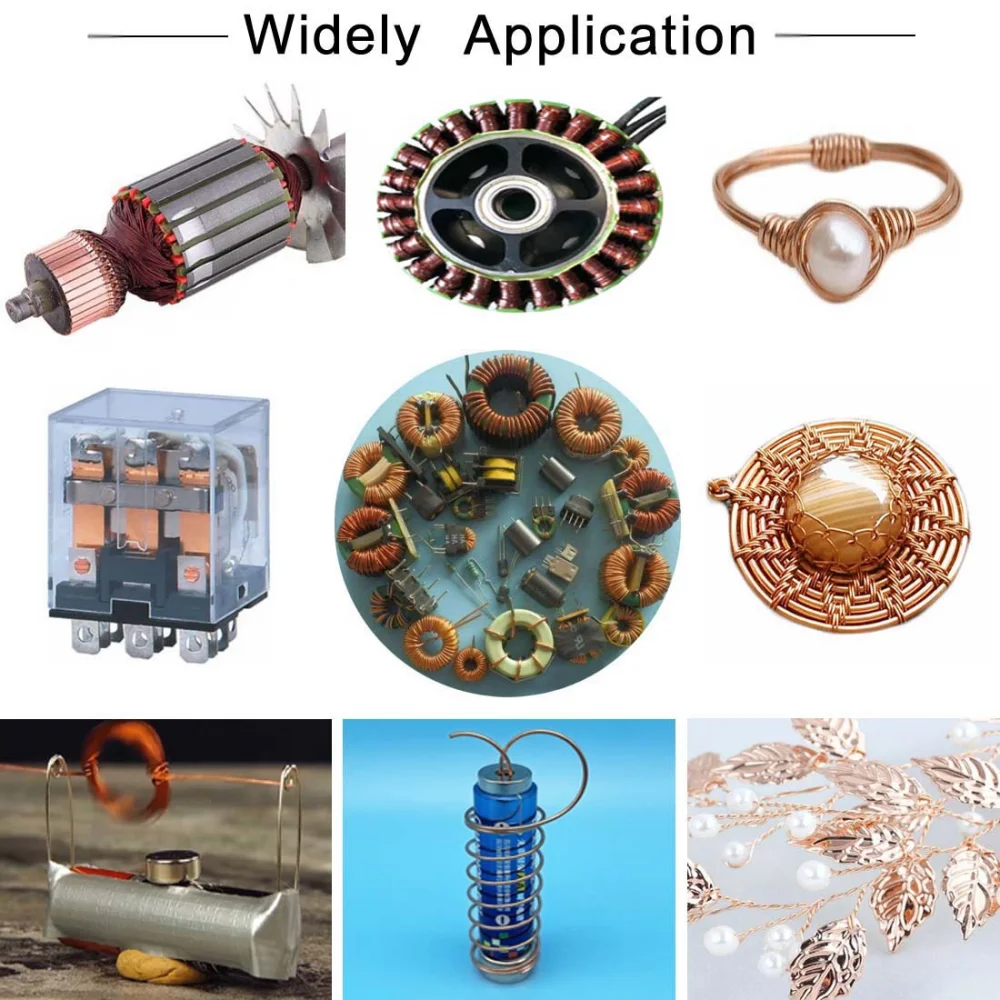1 Rolle 50 g Kupferwickeldraht Kupferdraht 0,1 ~ 1,5 mm Kabel Kupferdraht Magnetdraht Kupferlackdraht emailliert