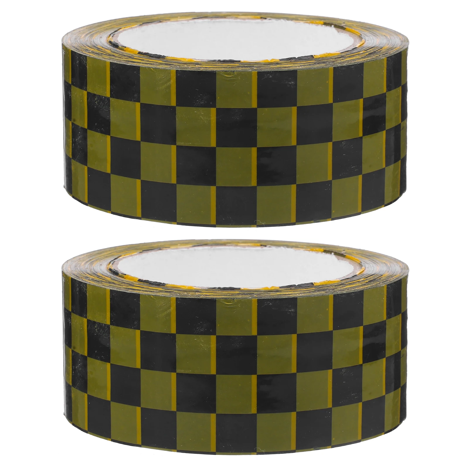 

2 Rolls Plaid Sealing Tape 24mmx66m Blue White Checkered Pattern Duct Tape Packaging Supplies For Small Business