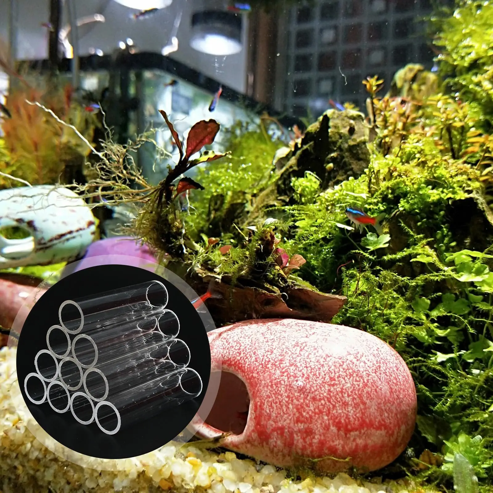 1 قطعة عش الروبيان الشفاف الاكريليك إخفاء كهف تربية المأوى خزان الأسماك التفريخ حفرة حوض السمك الديكور عش الروبيان