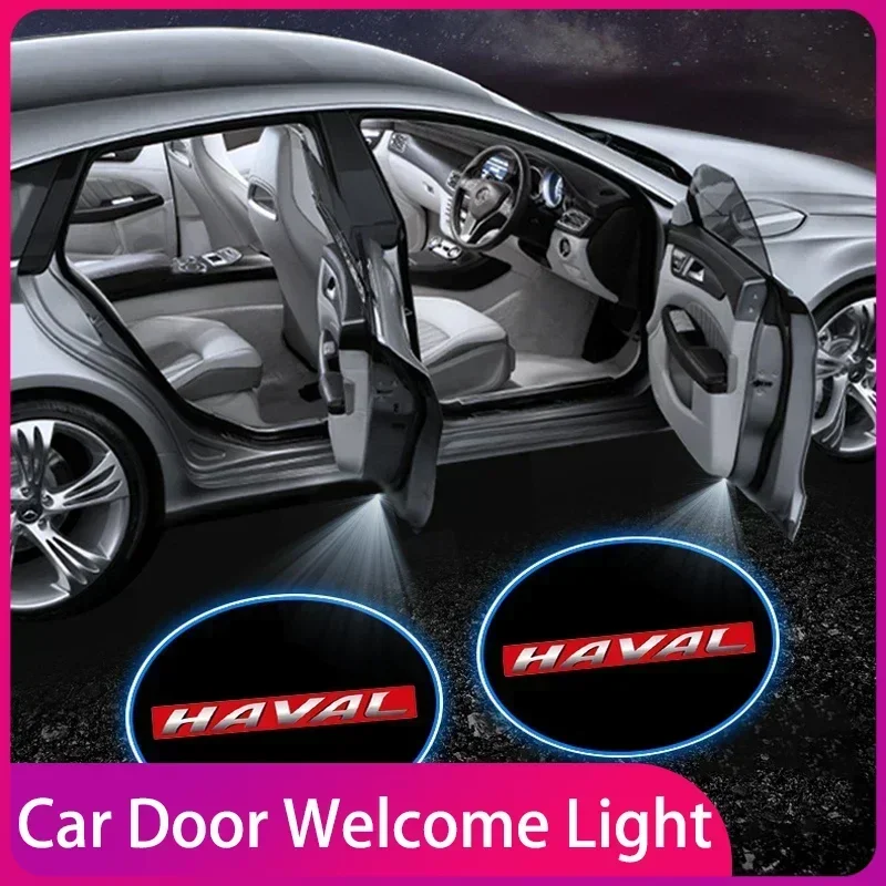 

Car Door Welcome Courtesy Projector Lamp LED HD Logo Light Accessoriest For Great Wall Haval H3 H5 M4 Poer Voleex Hover 5 Cannon