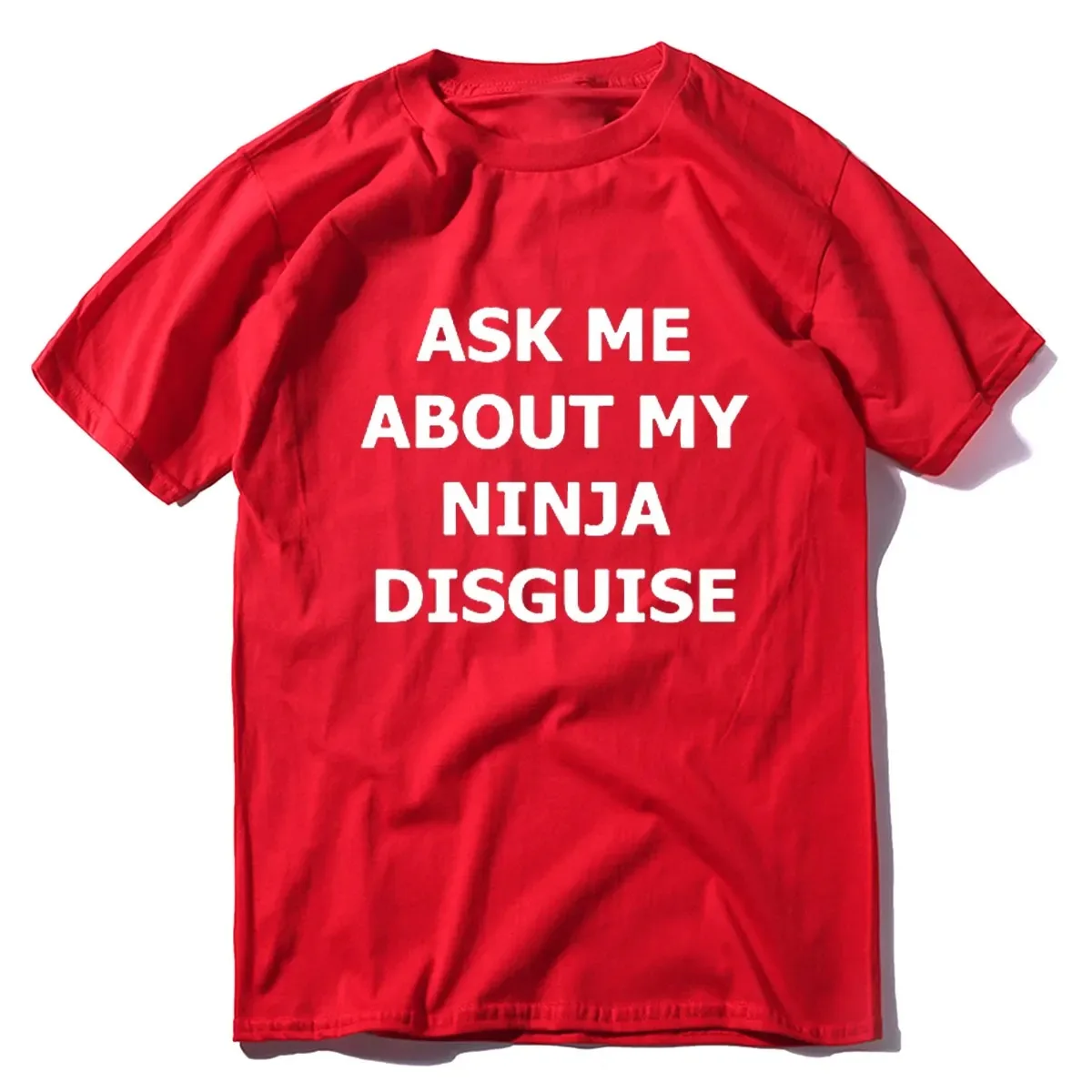 S-3XL womens Ask Me about My Ninja Disguise Flip T Shirt Funny Costume Graphic New Cotton T-Shirt Humor Gift Women Top Tee