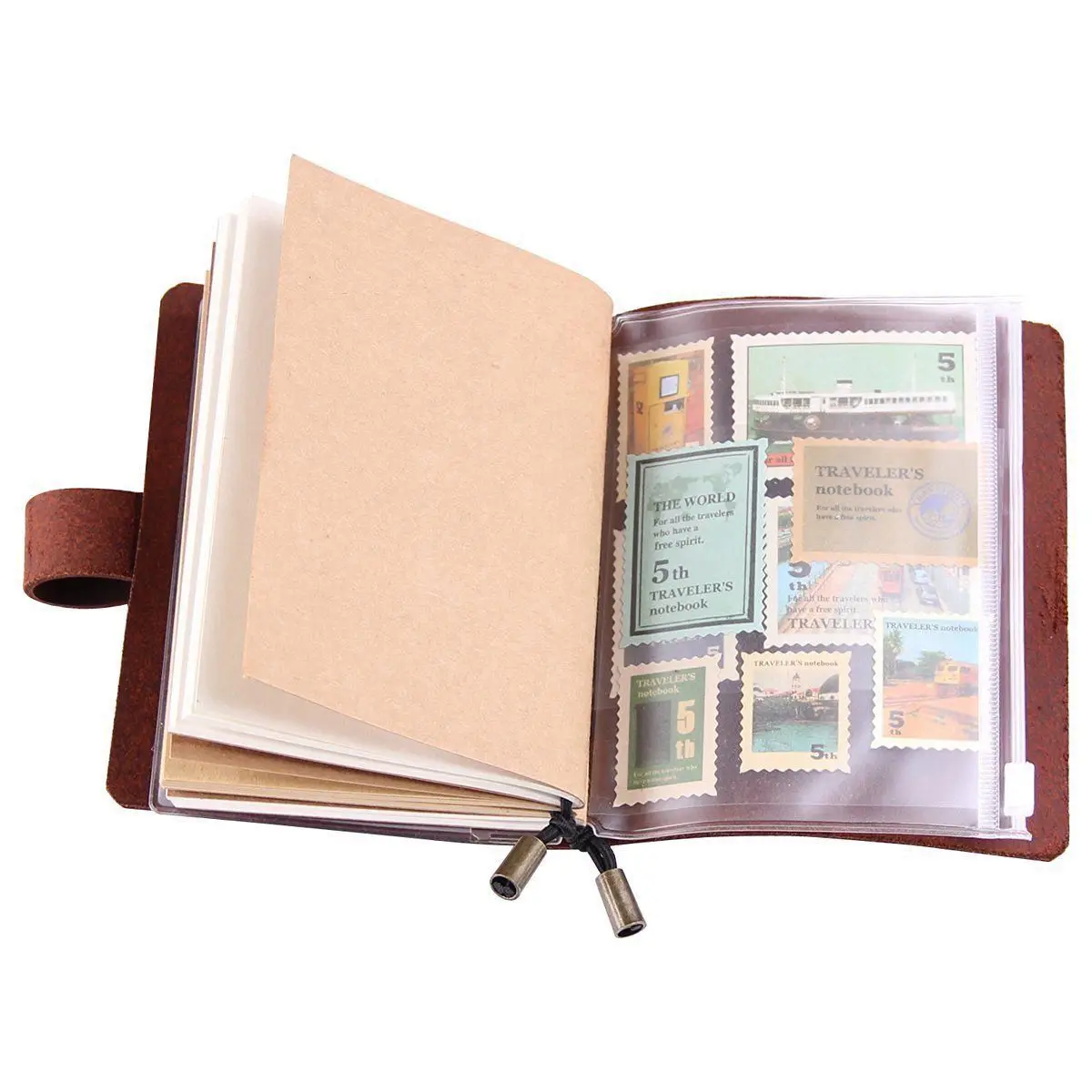 New Arrivals-Handmade Traveler's Notebook, Leather Travel Journal Notebook For Men & Women, Perfect For Writing, Gifts, Traveler