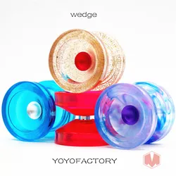 YYF  WEDGE YOYO PC Version  Rubber Professional 1A POM Yo-yo