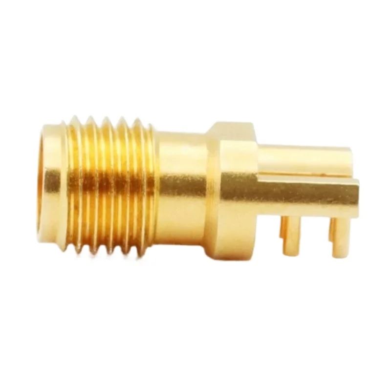 For J Pole Connection SMA Female, Edge Through Board Soldered Connector 26.5G PCB Printed Board SMA-KHD02C