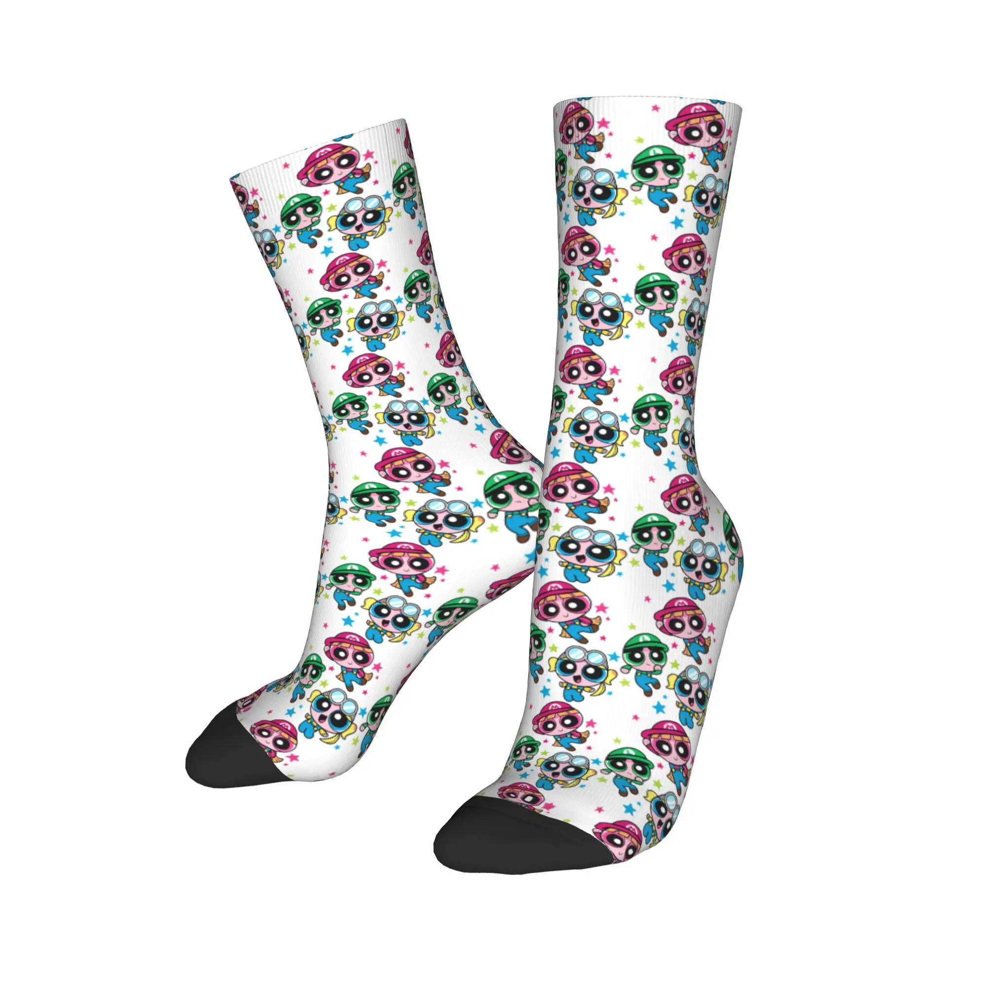 

The Powerpuffs Girls Stockings Graphic Funny Socks Autumn Anti Sweat Socks Women Men Skateboard High Quality Socks