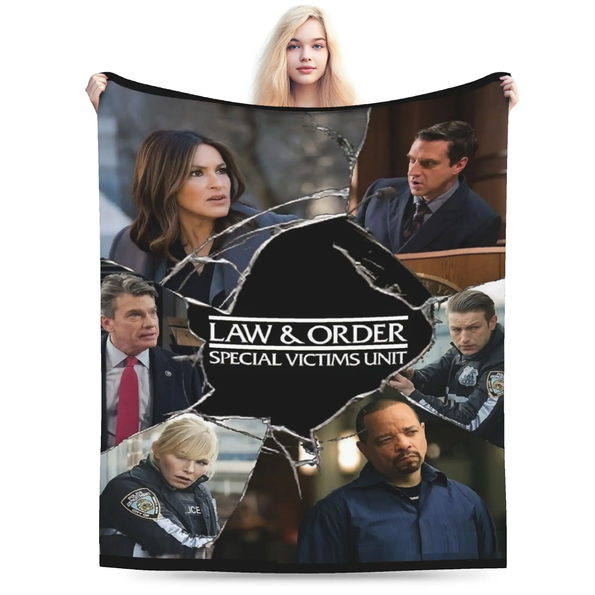 Law Order SVU Plush Blankets Child  Flannel Throw Blanket For Bedroom Soft Warm Custom Quality Bedspread Birthday Present