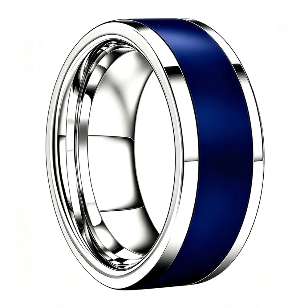Ntag216 Chip Stainless Steel Ring,Rose Golden or Sliver Ring Programmable 888 Bytes,for NFC Business Card