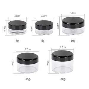 Plastikcremeflaschen mit Leckagen, Mundflasche, geeignet für persönliche Toilettenartikelcreme, Schönheitsbehälter, 2 ml, 3 ml, 5 ml, 10 ml, 15 ml, 20 ml, 12pcs 8 Hauptverkaufsflasche 20 ml - №4