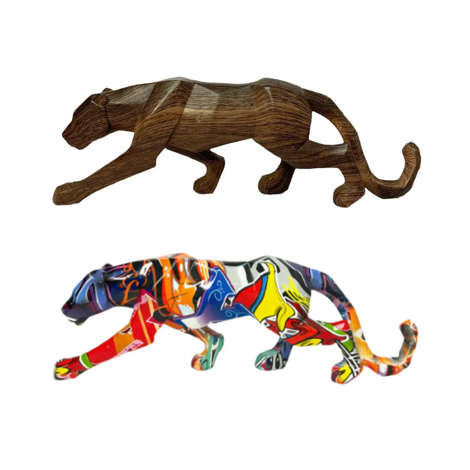 

Леопардовая статуя животного ремесло подарочная скульптура для декора каминной гостиной