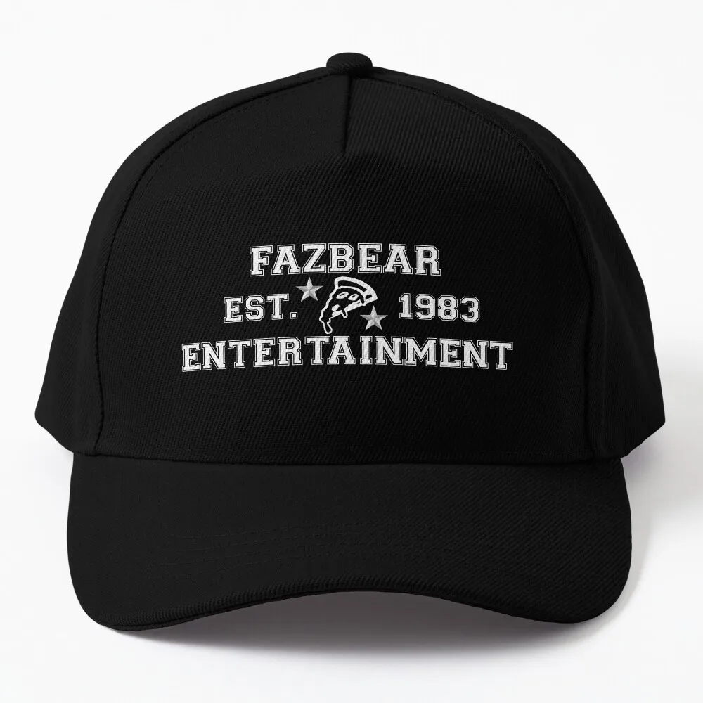 Fazbear Entertainment Varsity (White) Baseball Cap Fluffy Hat Rugby Hip Hop Dropshipping Women's Beach Outlet 2024 Men's