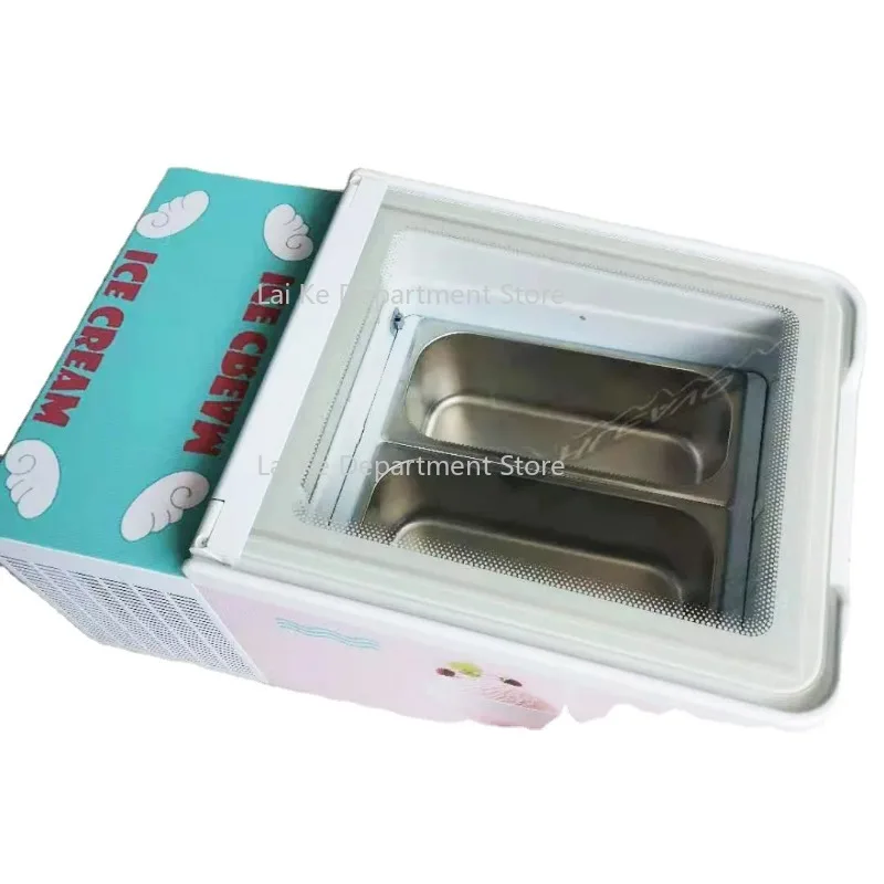 

Ice Cream Display Showcase Display Ice Cream Cabinet Refrigerated Ice Cream Gelato Showcase Table