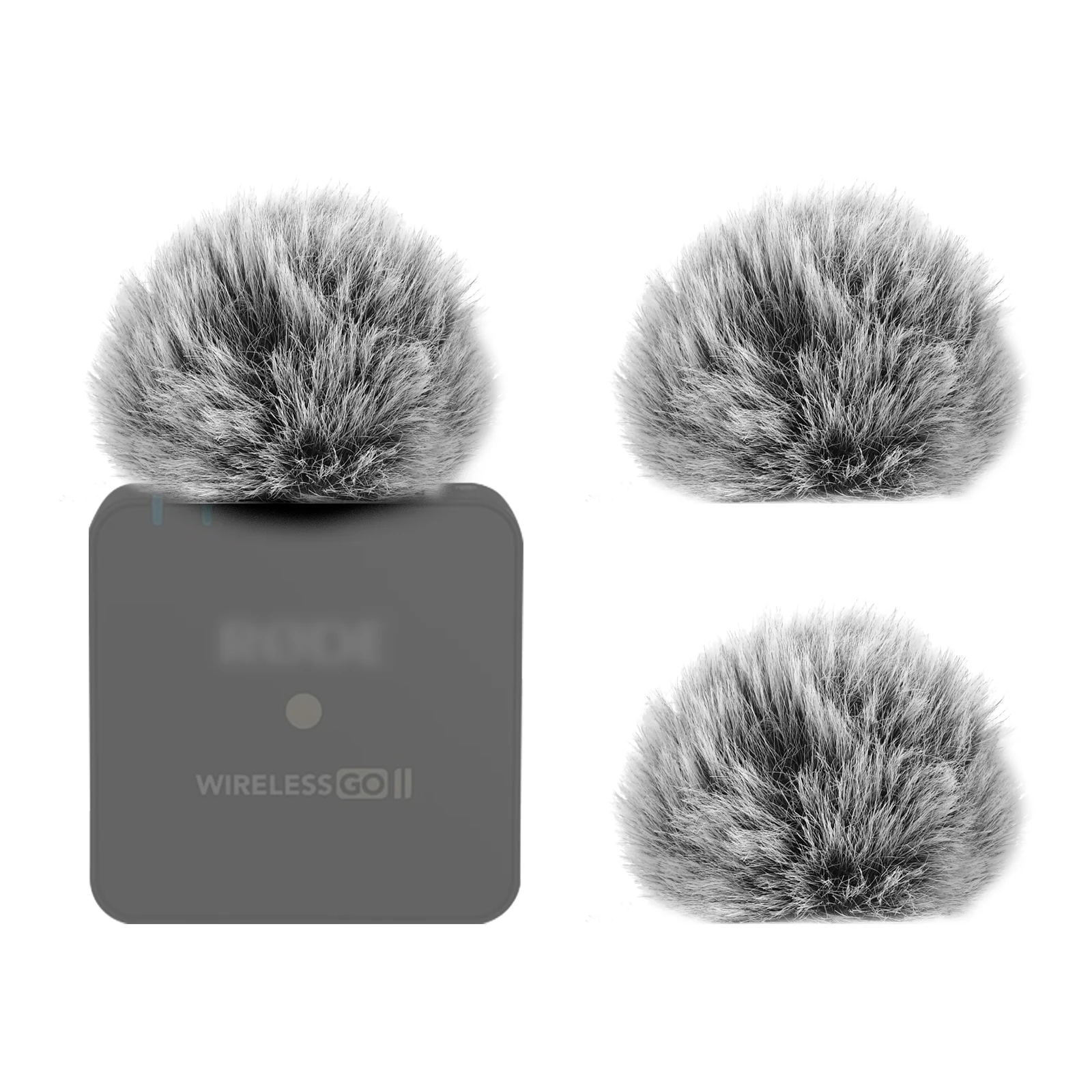 Geekria for Creators Furry Windscreen Compatible with RODE Wireless GO II Mic DeadCat Wind Cover Muff, Windbuster, Windjammer