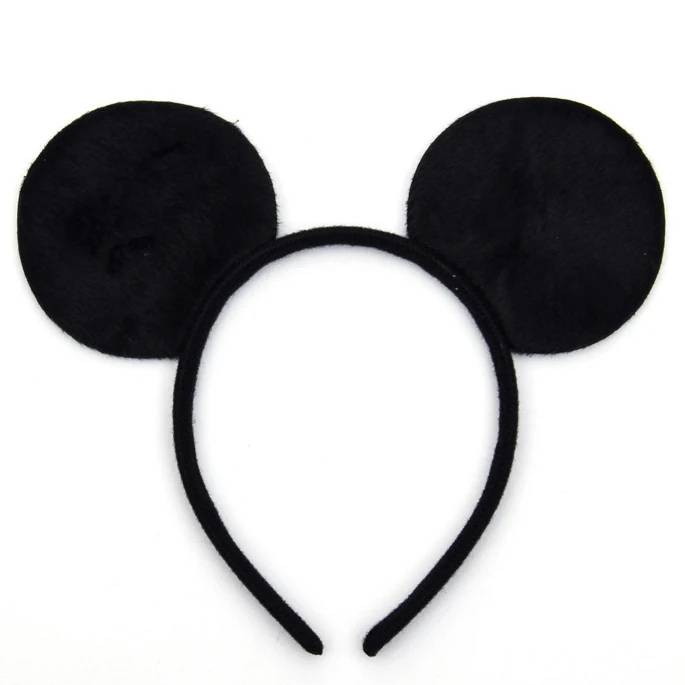 Disney-desenhos animados Minnie Mouse faixas de cabelo para meninas, bandana clássica Mickey Ears, acessórios de festa para crianças, moda feminina