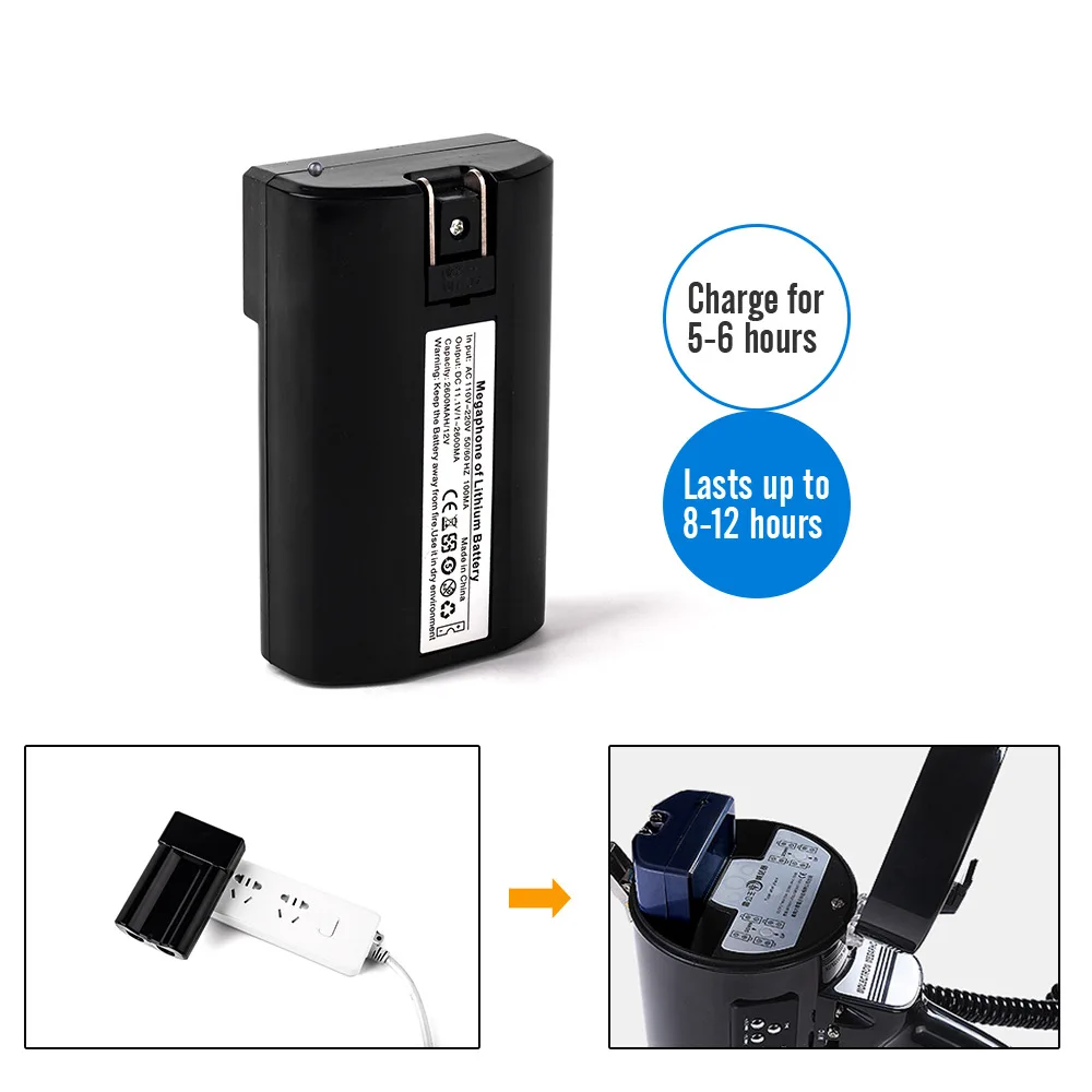 Loudspeaker Multi-function 50W Speaker High-power Megaphone Rechargeable Recording Portable Wireless Outdoor Handheld Tweeter