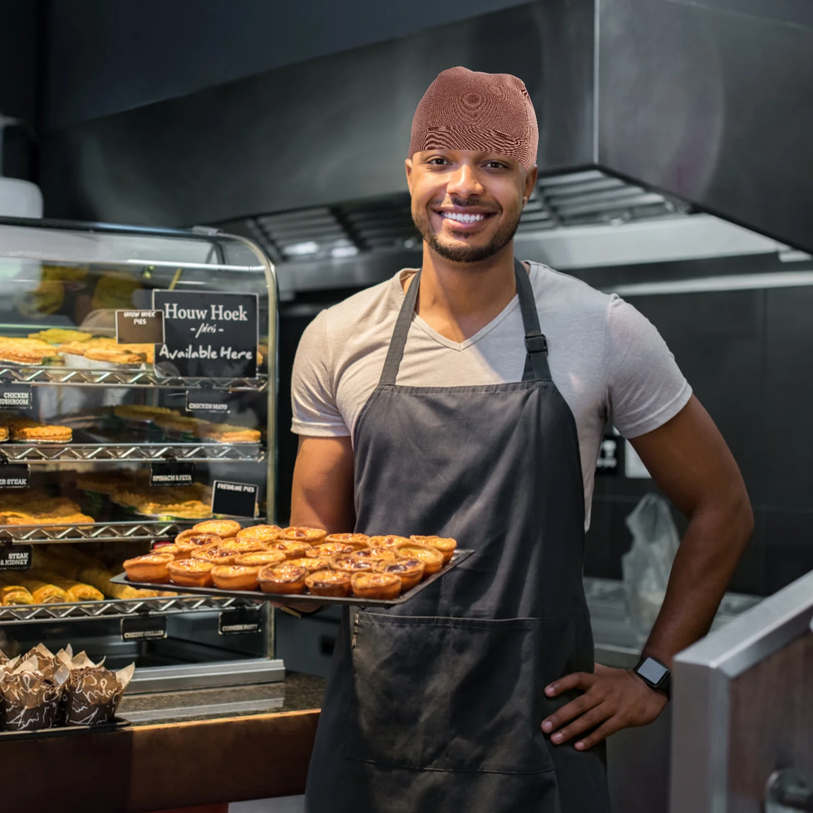 2 pezzi cappucci uniformi da cucina per turbante da chef copricapo in cotone regolabile per uomo donna ristorante hotel catering personale cappello da cuoco