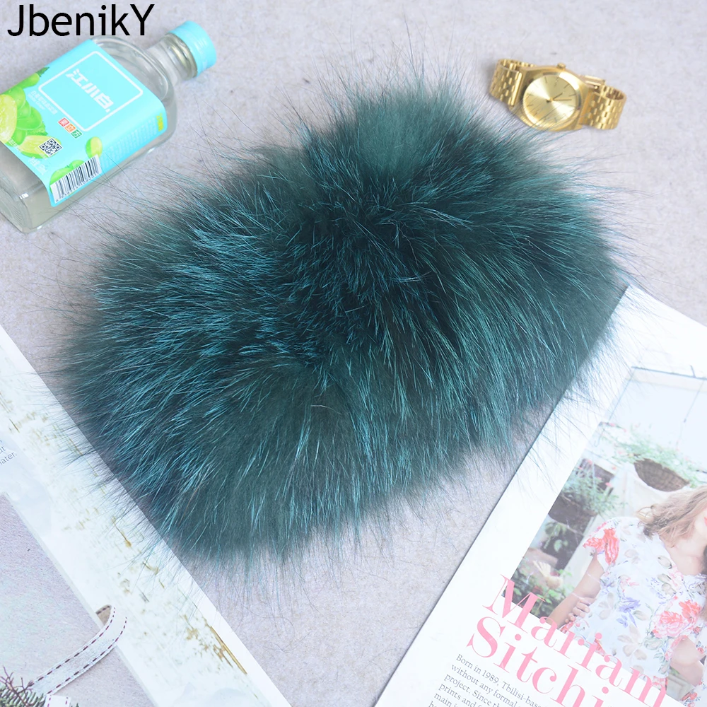 New Real Fox Fur Scarf Fur Headbands Women Winter Ring Fox Fur Scarves Luxury Neck Warmer Good Elastic 100% Natural Fur Mufflers