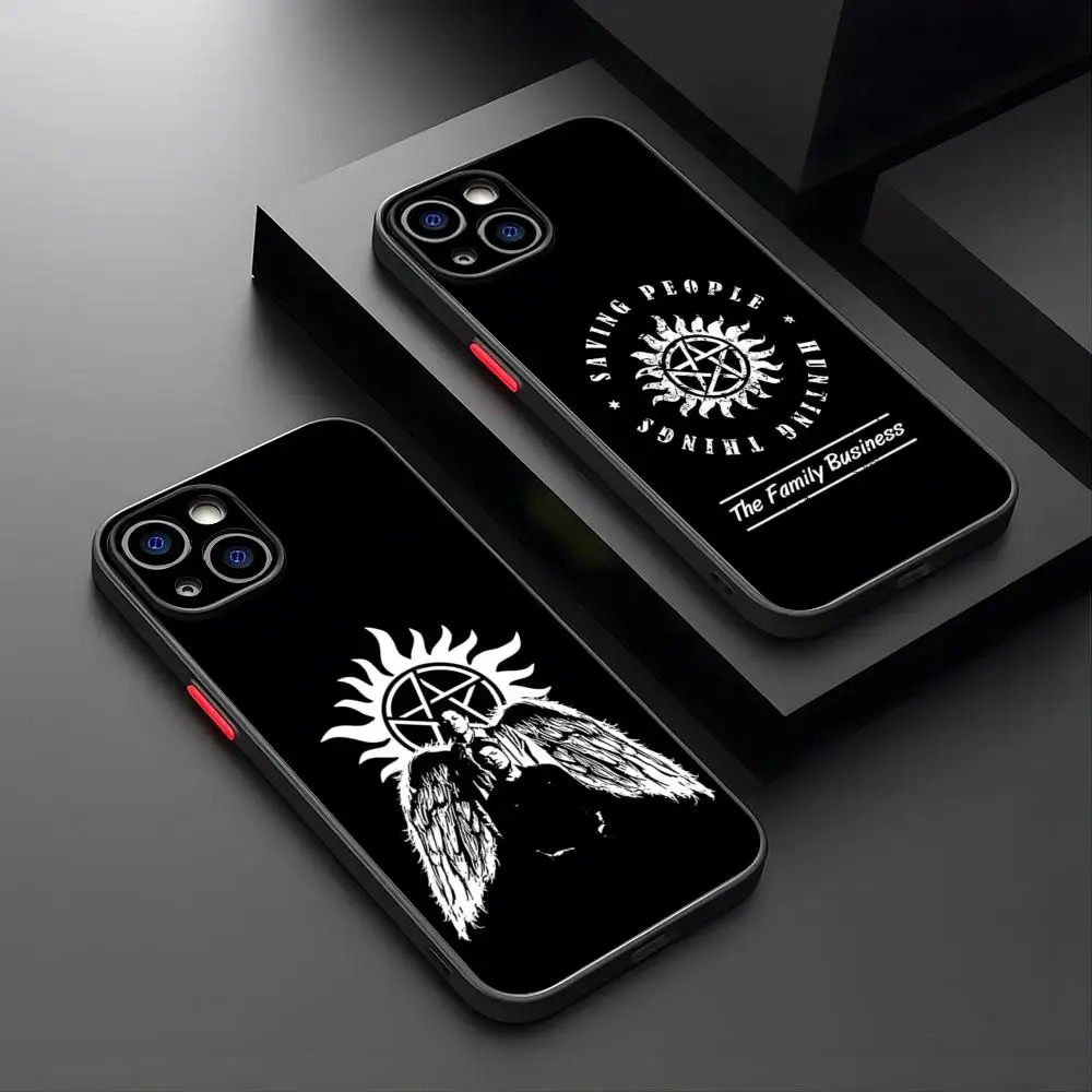 Supernatural SPN Dean And Sam Phone Case For IPhone 15 Plus 14 Pro Max 13 11 12 Mini Xs X Xr 7 8 Plus Se Matte Translucent Cover