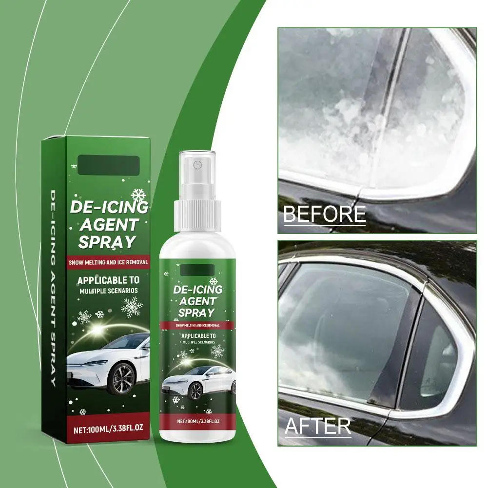 100/200/300ml Car Anti Fog Spray Fast Acting Ice Remover For Glass Anti Fog Defroster Safe For Auto Paint Winter Care
