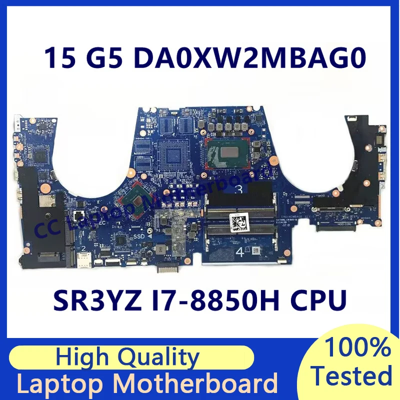 

DA0XW2MBAG0 Материнская плата для ноутбука HP ZBook 15 G5 с процессором SR3YZ I7-8850H SR40E 100% полностью протестирована, работает хорошо