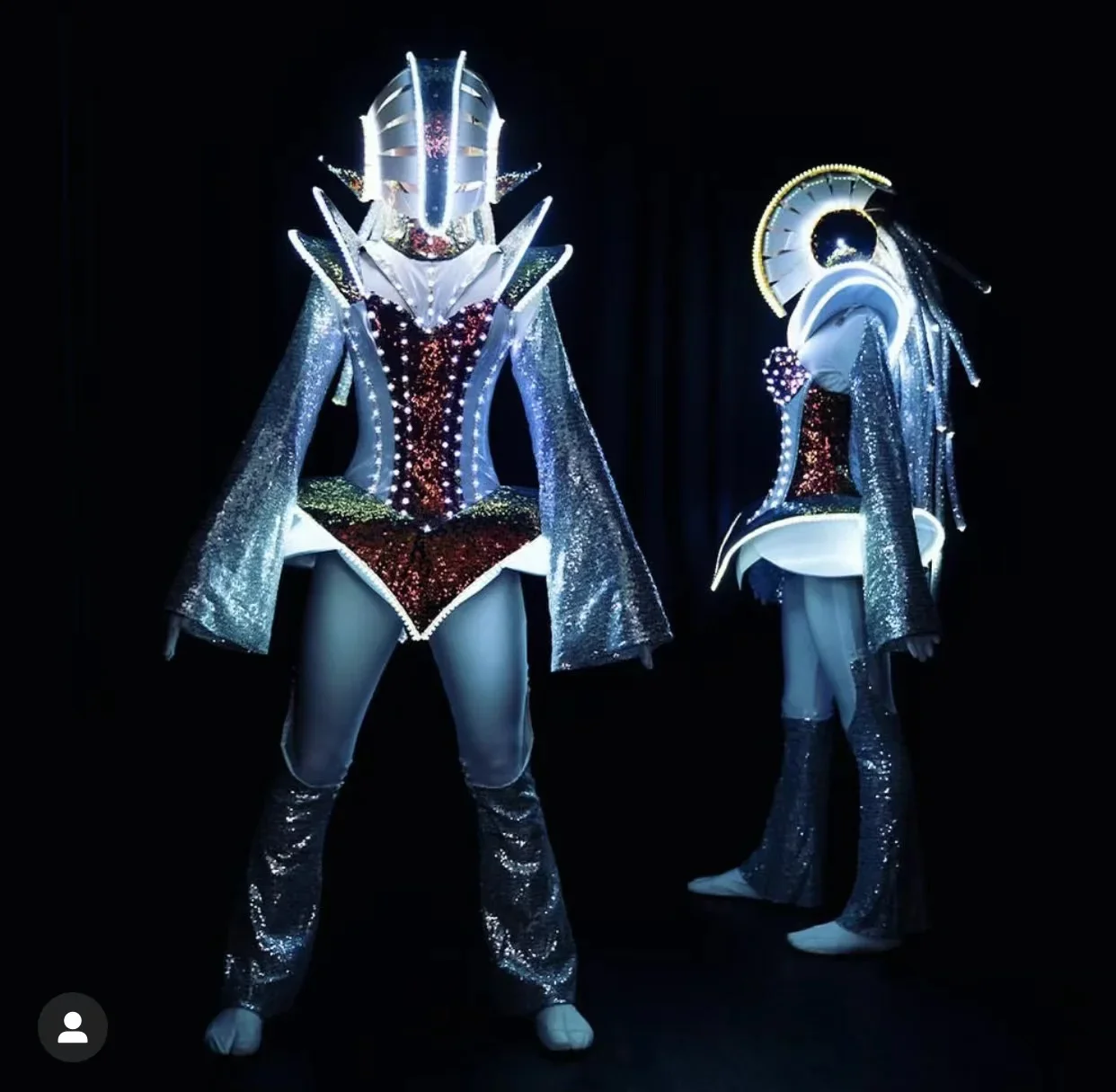 Future LED Robot Dance Suit Festival Celebrate Prom Party Music Show Costume Dancer Show Club Dress